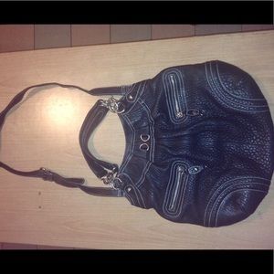 Authentic Hype Black Hobo Leather Bag